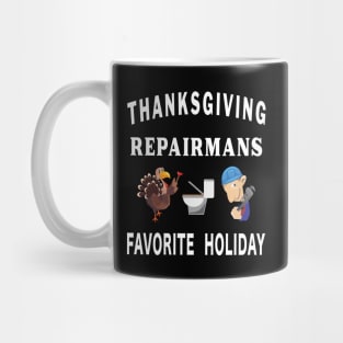 Thanksgiving Tradesman Contractor Repairman Home. Mug